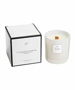 Sohum Eco Cedarwick Candle Cotton Flower