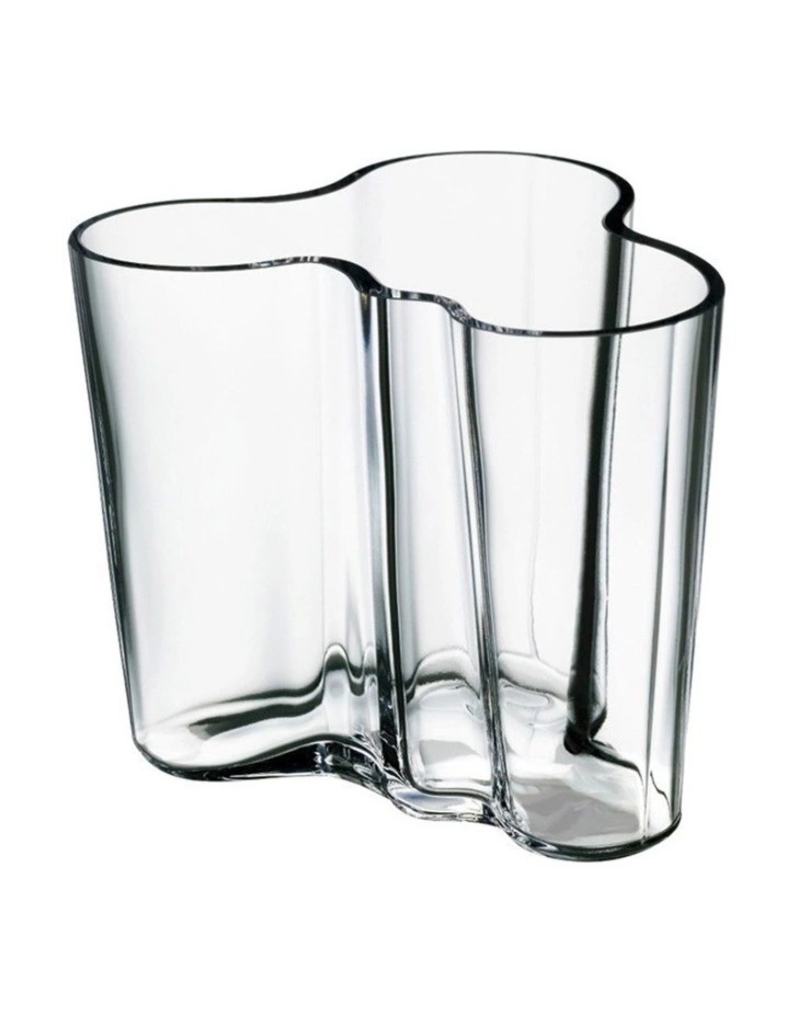 IITTALA Alvar Aalto 9.5cm Glass Vase Clear 1 IITTALA Alvar Aalto 9.5cm Glass Vase Clear