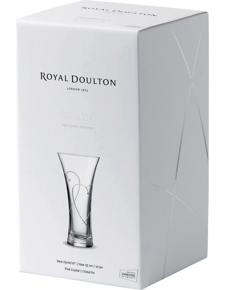 Royal Doulton Promises Heart Vase 25cm 3 Royal Doulton Promises Heart Vase 25cm - Image 3