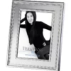 Wedgwood Vera Wang 5x7" Grosgrain Photo Frame Silver