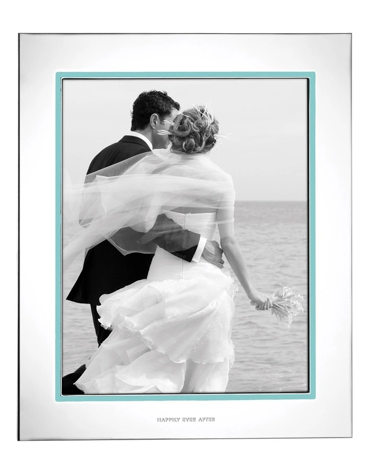 Kate spade new york Take The Cake Frame 8x10" Photo Frame Silver/Blue 1 Kate spade new york Take The Cake Frame 8x10" Photo Frame Silver/Blue