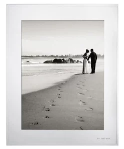 Kate spade new york Darling Point 8x10" Photo Frame Silver/White