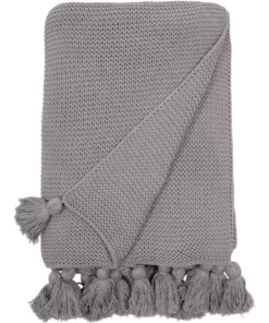 Vue Melaky Knitted Throw Grey