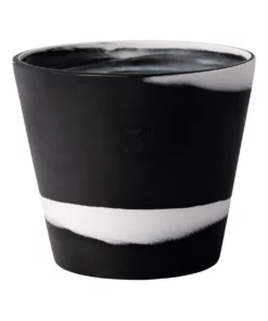 Wedgwood Burlington Pots 5inch Pot White/Black