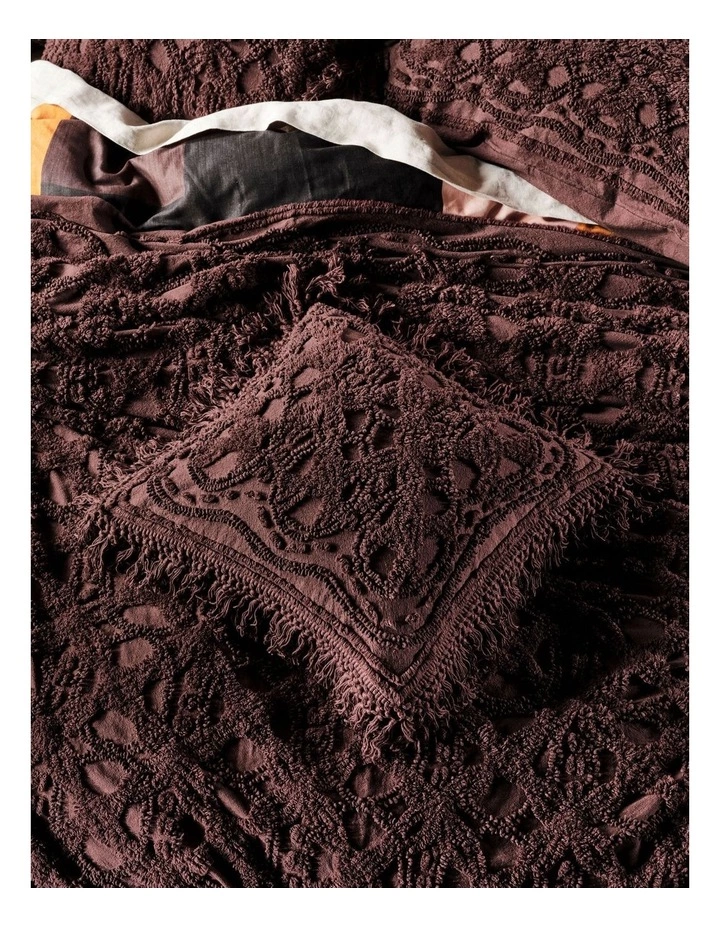 Linen House Somers Cushion Espresso 2 Linen House Somers Cushion Espresso - Image 2