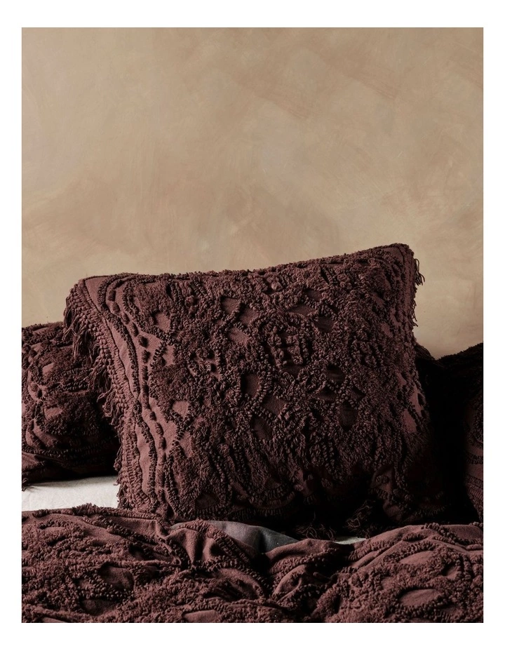 Linen House Somers European Pillow Case Espresso 2 Linen House Somers European Pillow Case Espresso - Image 2