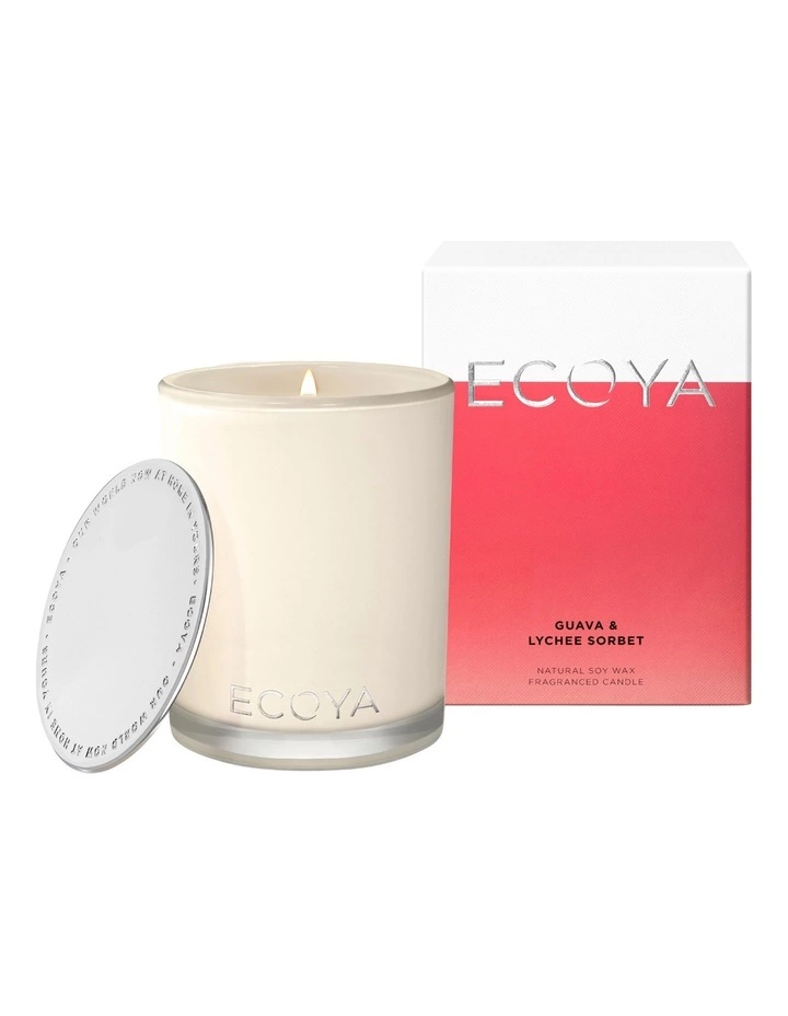 ECOYA Guava & Lychee Sorbet Madison Candle 1 ECOYA Guava & Lychee Sorbet Madison Candle