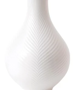 Wedgwood Folia 23cm Fine Bone China Bulb Vase White