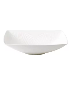 Wedgwood White Folia 26cm Statement Bowl White