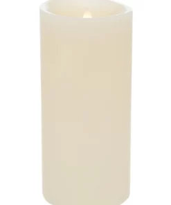 Heritage Premium Wax Coated Flickering Flameless Candle 10x22cm