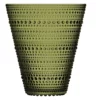 IITTALA Kastehelmi 15cm Glass Vase Moss Green