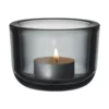 IITTALA Valkea Votive 6cm Candle Holder Grey