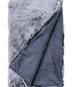Heritage Oslo Faux Fur Throw Grey