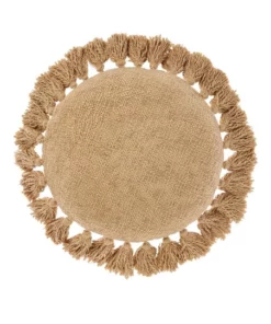 Linen House Florida Round Cushion Peach