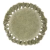 Linen House Florida Round Cushion Green