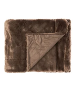 Linen House Selma Throw Khaki