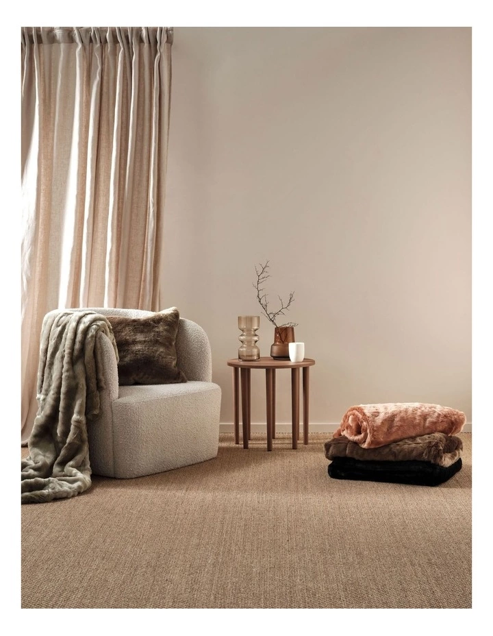 Linen House Selma Throw Khaki 2 Linen House Selma Throw Khaki - Image 2