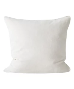 Aura Home Vintage Linen Fringe Cushion Range in Marshmallow