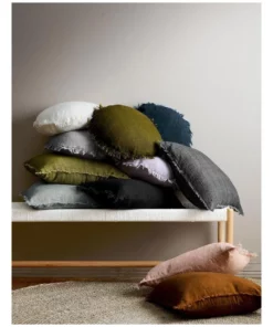 Aura Home Vintage Linen Cushion Range in Khaki 7 Aura Home Vintage Linen Cushion Range in Khaki -Home Decor Shop 650191870 788945320 4 720x928