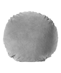 Aura Home Luxury Velvet 45cm Round Cushion in Pebble