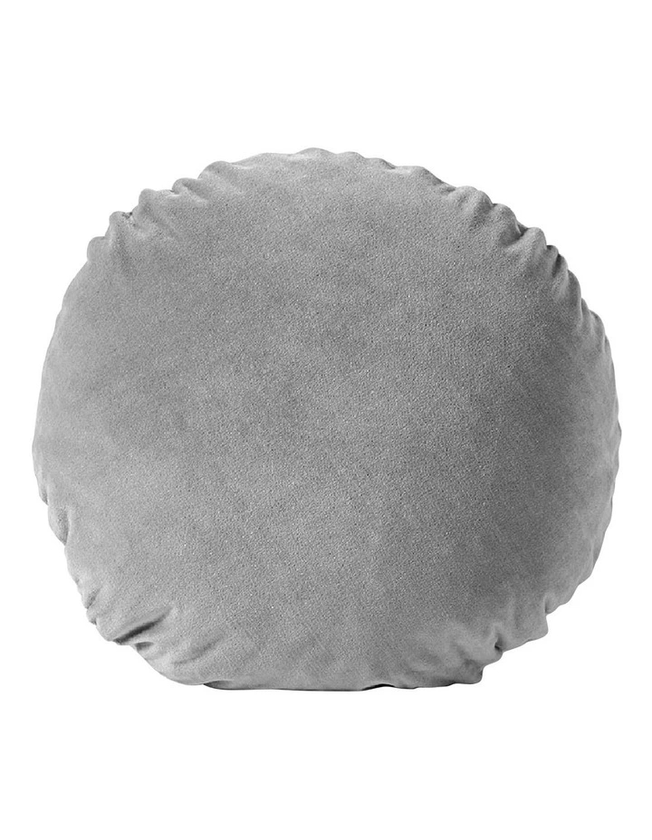 Aura Home Luxury Velvet 45cm Round Cushion in Pebble 1 Aura Home Luxury Velvet 45cm Round Cushion in Pebble