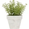 Heritage Artificial White Flowers in Pot 16.5cm