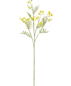 Rogue Mimosa Spray 62cm Artificial Stem Yellow