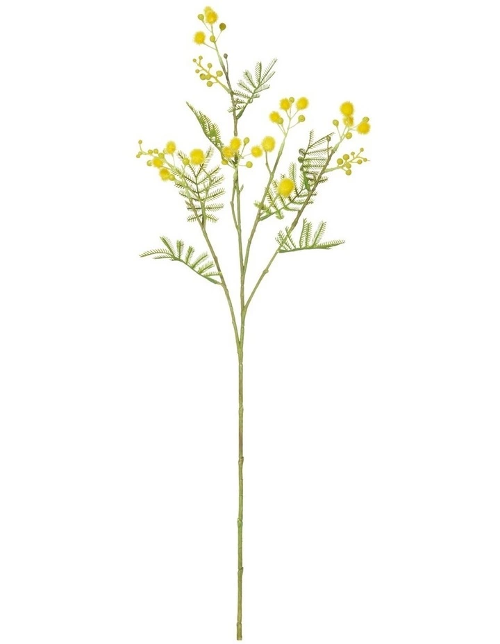 Rogue Mimosa Spray 62cm Artificial Stem Yellow 1 Rogue Mimosa Spray 62cm Artificial Stem Yellow