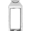 Heritage 59cm Stainless Steel & Glass Lantern Silver