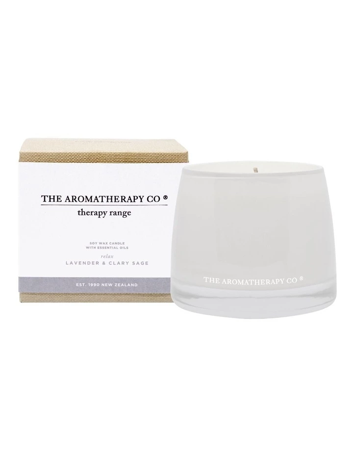 The Aromatherapy Company Therapy Relax Lavender & Clary Sage Candle 1 The Aromatherapy Company Therapy Relax Lavender & Clary Sage Candle
