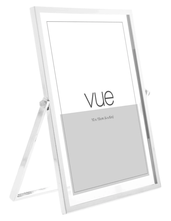 Vue Abbie 10x15cm Glass Photo Frame Silver 2 Vue Abbie 10x15cm Glass Photo Frame Silver - Image 2