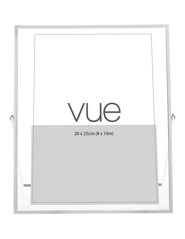 Vue Abbie 20x25cm Glass Photo Frame Silver 1 Vue Abbie 20x25cm Glass Photo Frame Silver