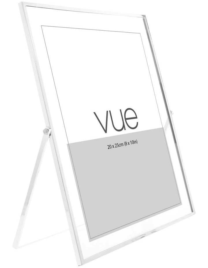 Vue Abbie 20x25cm Glass Photo Frame Silver 2 Vue Abbie 20x25cm Glass Photo Frame Silver - Image 2