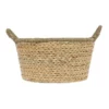 Heritage Medium Light Brown Woven Water Hyacinth Basket