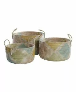 Vue Multicoloured Patterned Woven Baskets