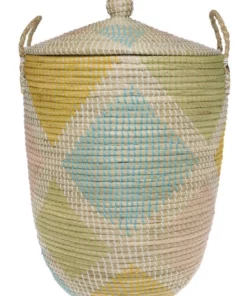 Vue Handwoven Multicolour Pattern Laundry Hamper