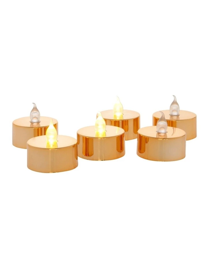 Heritage Metallic Flameless Tealight Candles 2 Heritage Metallic Flameless Tealight Candles - Image 2