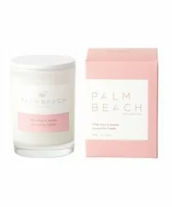 Palm Beach Collection White Rose & Jasmine 90g Scented Soy Candle