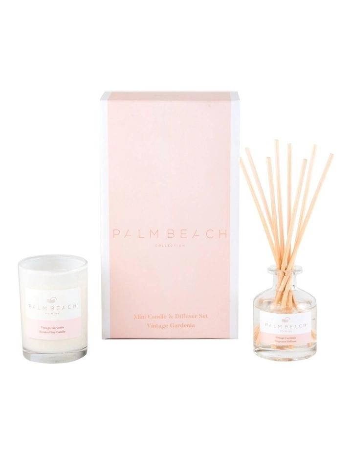 Palm Beach Collection Vintage Gardenia Mini Candle & Diffuser Gift Pack 1 Palm Beach Collection Vintage Gardenia Mini Candle & Diffuser Gift Pack