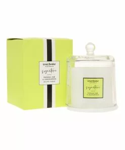 True Home Signature Persian Lime & Lemongrass Candle With Cloche