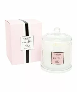 True Home Signature Peony & Jasmine Candle With Cloche