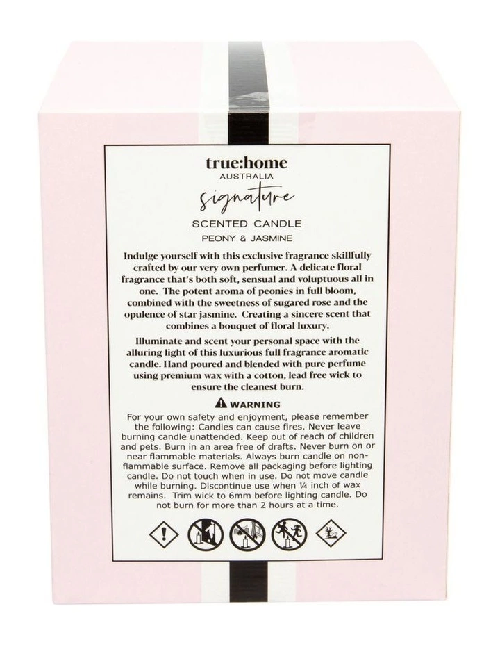 True Home Signature Peony & Jasmine Candle With Cloche 3 True Home Signature Peony & Jasmine Candle With Cloche - Image 3