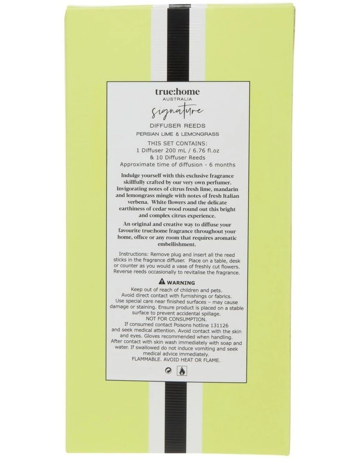True Home Signature Persian Lime & Lemongrass Diffuser 2 True Home Signature Persian Lime & Lemongrass Diffuser - Image 2