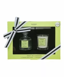 True Home Signature Persian Lime & Lemongrass Mini Candle and Diffuser Duo