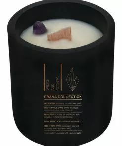 Wicks and Stones Prana Meditation Candle