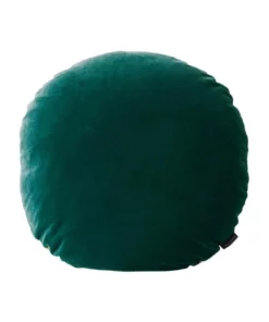 Aura Home Luxury Velvet 55cm Round Cushion in Forest Night