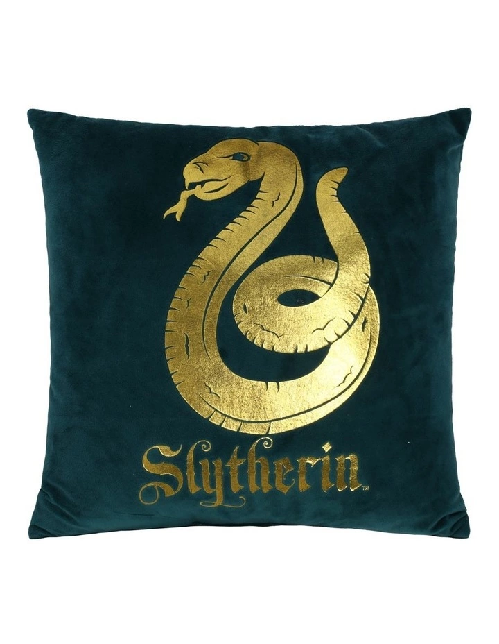 Harry Potter Slytherin Square Cushion Green 1 Harry Potter Slytherin Square Cushion Green
