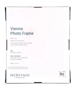 Heritage Vienna 20x25cm Photo Frame Silver -Home Decor Shop 746491690 4 720x928
