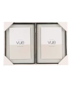 Vue 2 Piece 10x15cm Double Shiny Metal Photo Frame Set Silver -Home Decor Shop 746491780 3 720x928