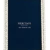 Heritage Bejewelled 10x15cm Photo Frame Silver